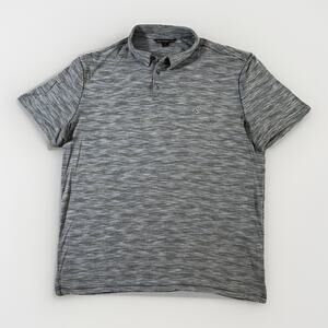john varvatos Men’s Blue/black Short Sleeve Polo Shirt Size M